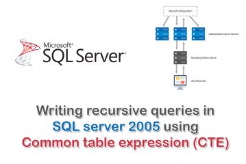 Writing recursive queries in SQL server 2005 using Common table expression (CTE)