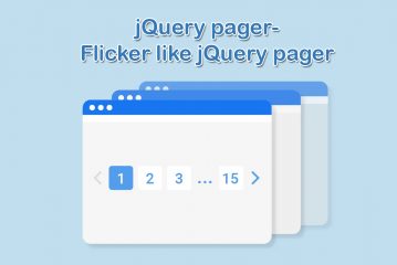 jQuery pager-Flicker like jQuery pager