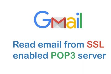 Read email from SSL enabled POP3 server