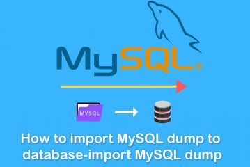 how to import mysql dump to database-import mysql dumps